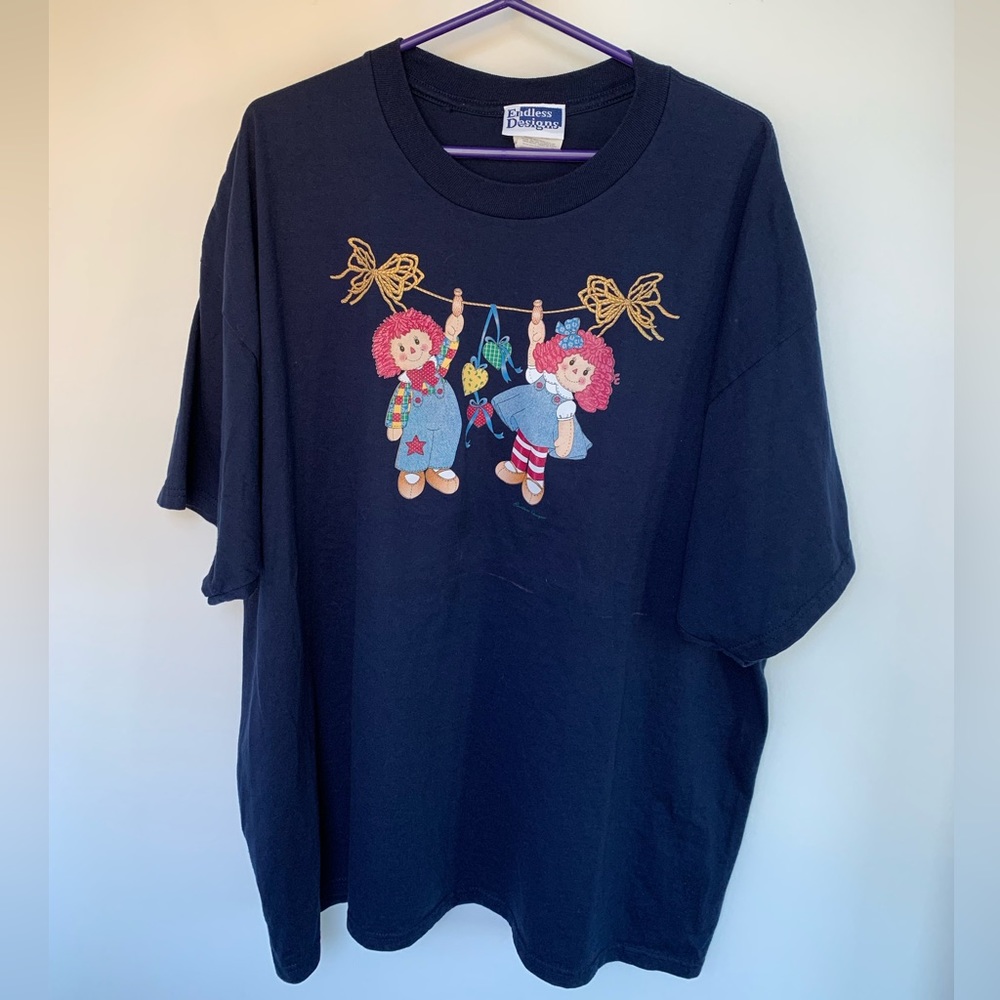 3XL Vintage90s raggedy Anne and Andy T-shirt endless designs
